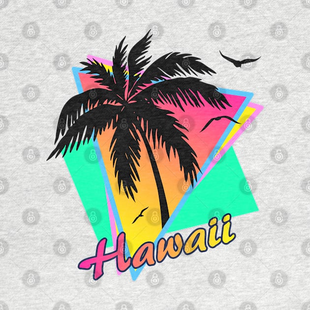 Hawaii Cool 80s Sunset by Nerd_art